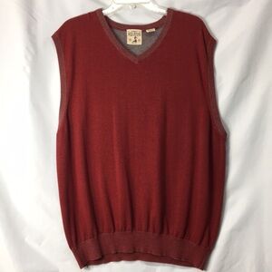 RedHead Mens Red Sleeveless Sweater Vest Size XL GREAT Condition